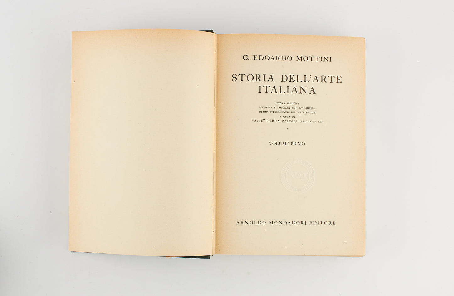 G. Edoardo Mottini - Storia dell'arte italiana - Ed. Mondadori 1949 - 2 VOLL.