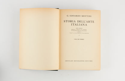 G. Edoardo Mottini - Storia dell'arte italiana - Ed. Mondadori 1949 - 2 VOLL.