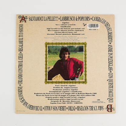 Ligabue - Lambrusco coltelli rose & pop corn - LP + Libretto - Originale 1991