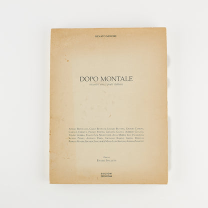 Renato Minore - Dopo Montale - Incontri con i poeti italiani - Prima ed. Zerynthia 1993
