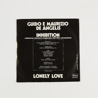 Guido e Maurizio De Angelis - Inhibition - 7' EP. Ariston 1976 - 45 giri - COLONNA SONORA
