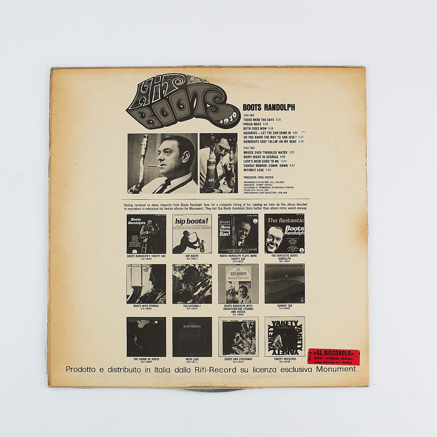 Boots Randolph - Hit boots - 33 giri - Stereo - JAZZ 12'