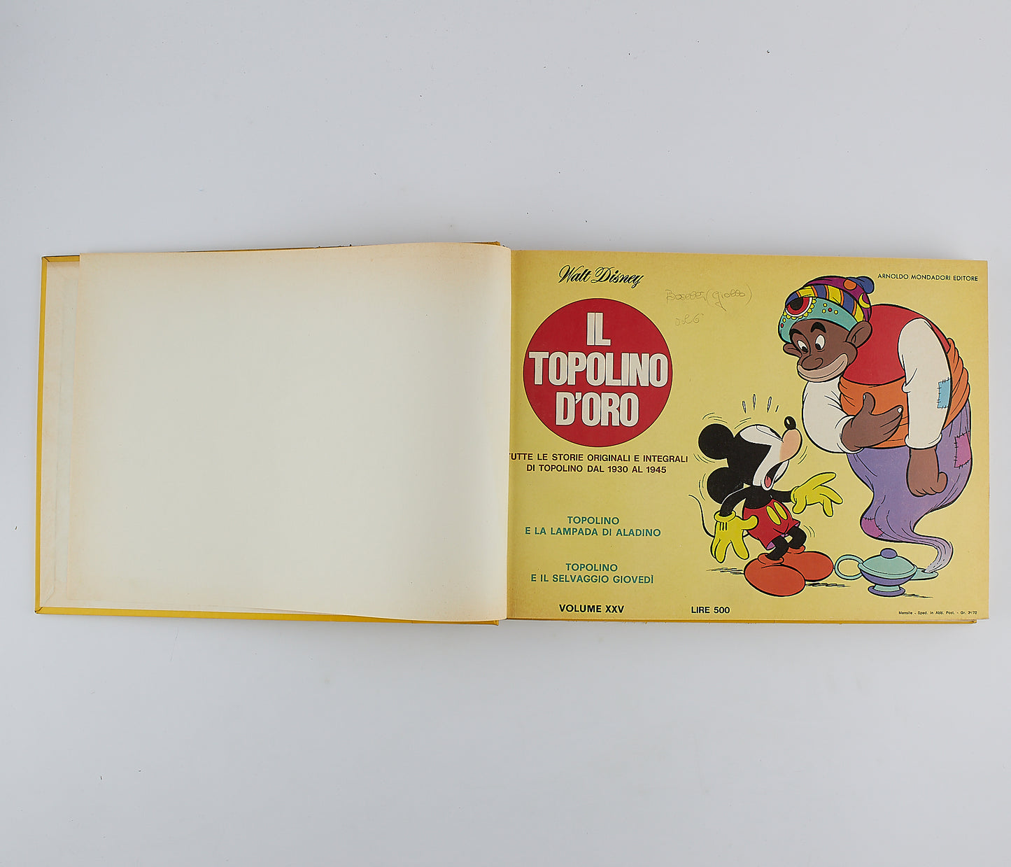 Walt Disney - Il Topolino d'oro - 1970 - 1974 - Mondadori 29 numeri in 7 volumi rilegati