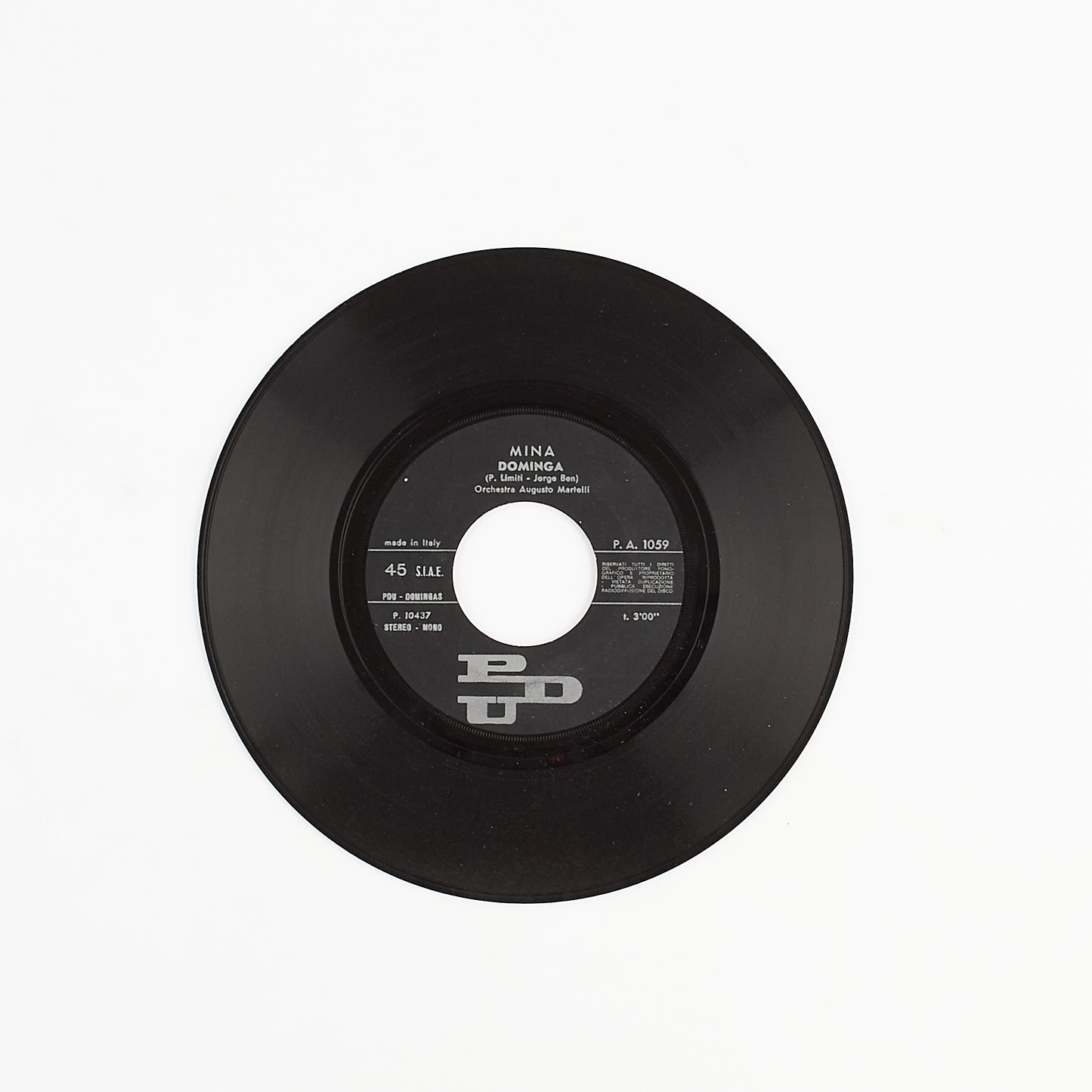Mina - Una donna, una storia / Dominga- 7' EP.  PDU 1971 - 45 giri EP.