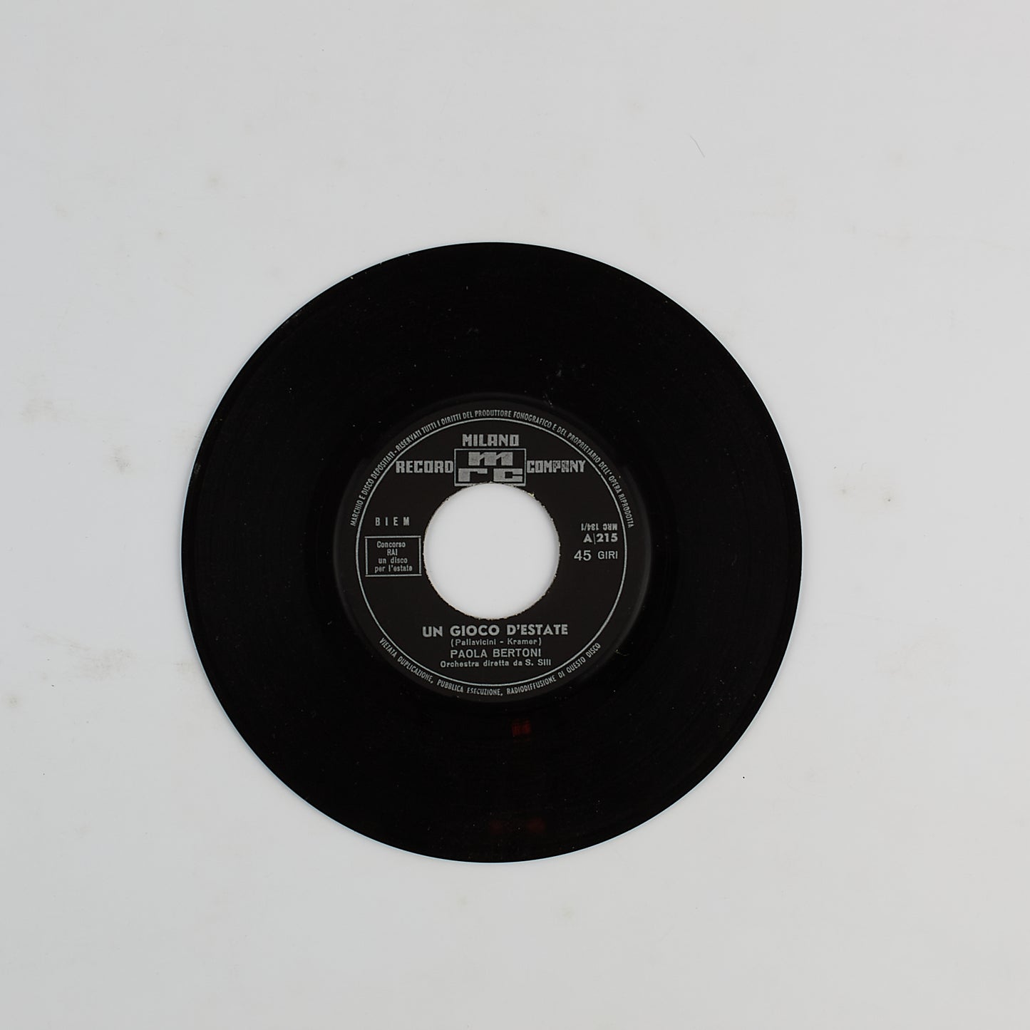 Paola Bertoni - Un gioco d'estate - 7' EP. 1965 - 45 giri EP. - BEAT ITA