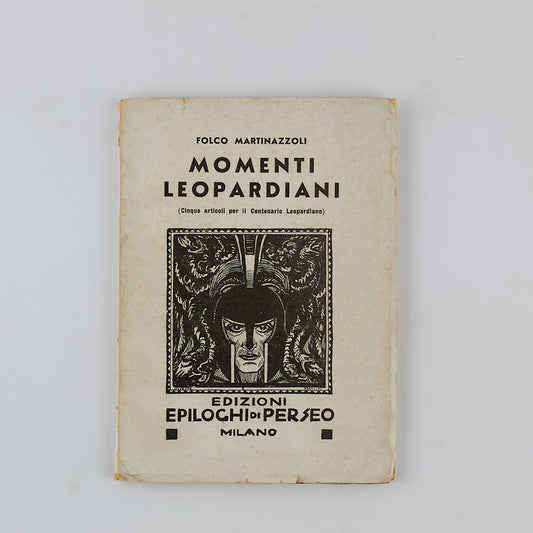 Folco Martinazzoli - Momenti leopardiani - Edizioni Epiloghi di Perseo