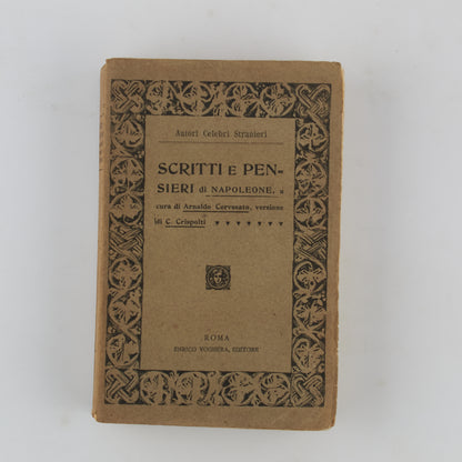 AA.VV. - Scritti e pensieri di Napoleone - 1^ Ed 1911 - Voghera