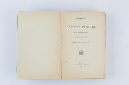 AA.VV. - Scritti e pensieri di Napoleone - 1^ Ed 1911 - Voghera
