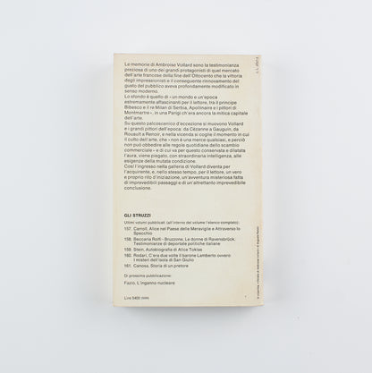 Ambroise Vollard - Ricordi di un mercante di quadri - Prima Ed. Einaudi 1978 - arte