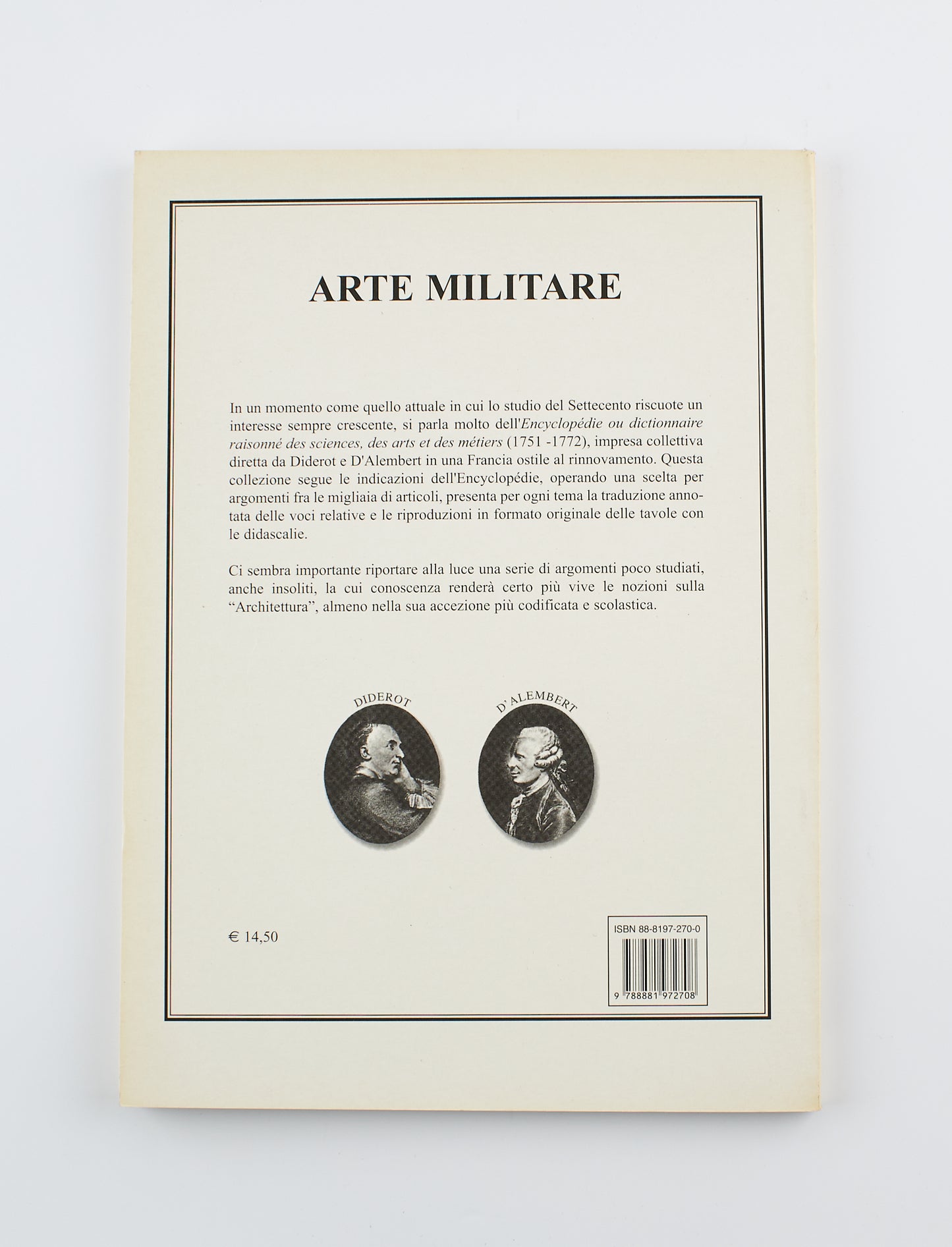 Diderot et D'Alambert - L'Encyclopédie Architettura Arte militare Marineria - Ed. Libritalia 2002