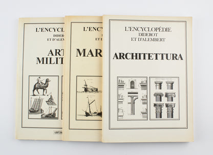 Diderot et D'Alambert - L'Encyclopédie Architettura Arte militare Marineria - Ed. Libritalia 2002
