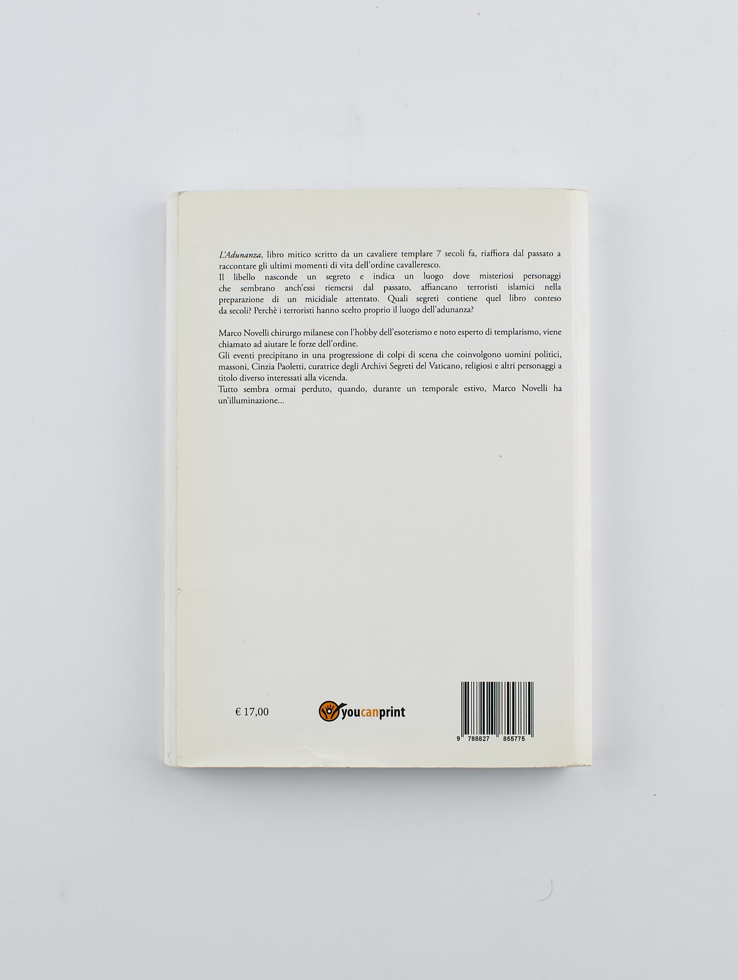 Marco Grasso - La notte dell'adunanza (autografato) - 1^ Ed. Youcanprint 2018 - Narrativa
