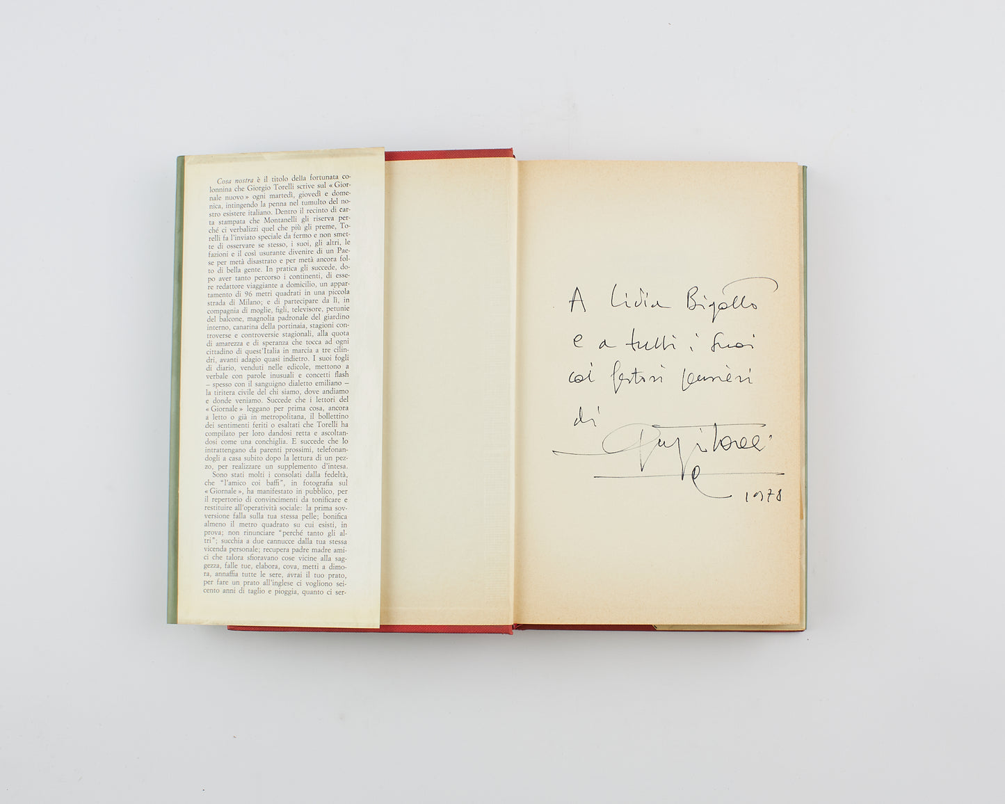 Giorgio Torelli - Avanti adagio quasi indietro (autografato) - Ed. Rusconi 1976 - costume e società