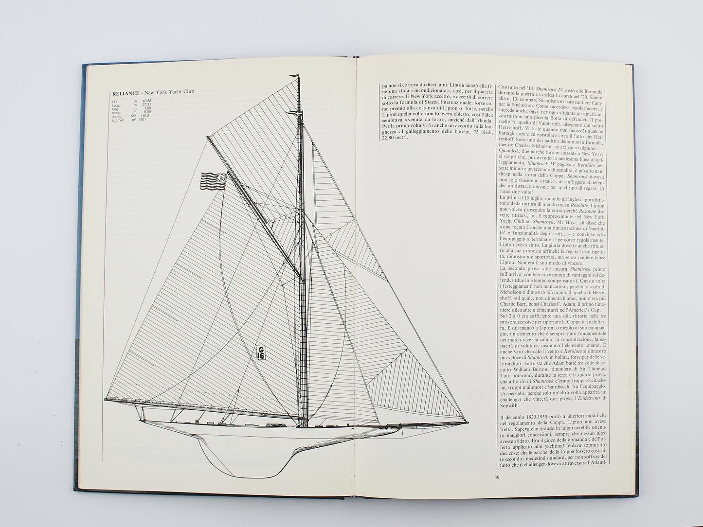Jacopo Marchi - La Coppa America e la sfida italiana di "Azzurra" - 1° Ed. Longanesi & c. 1983 - Sport