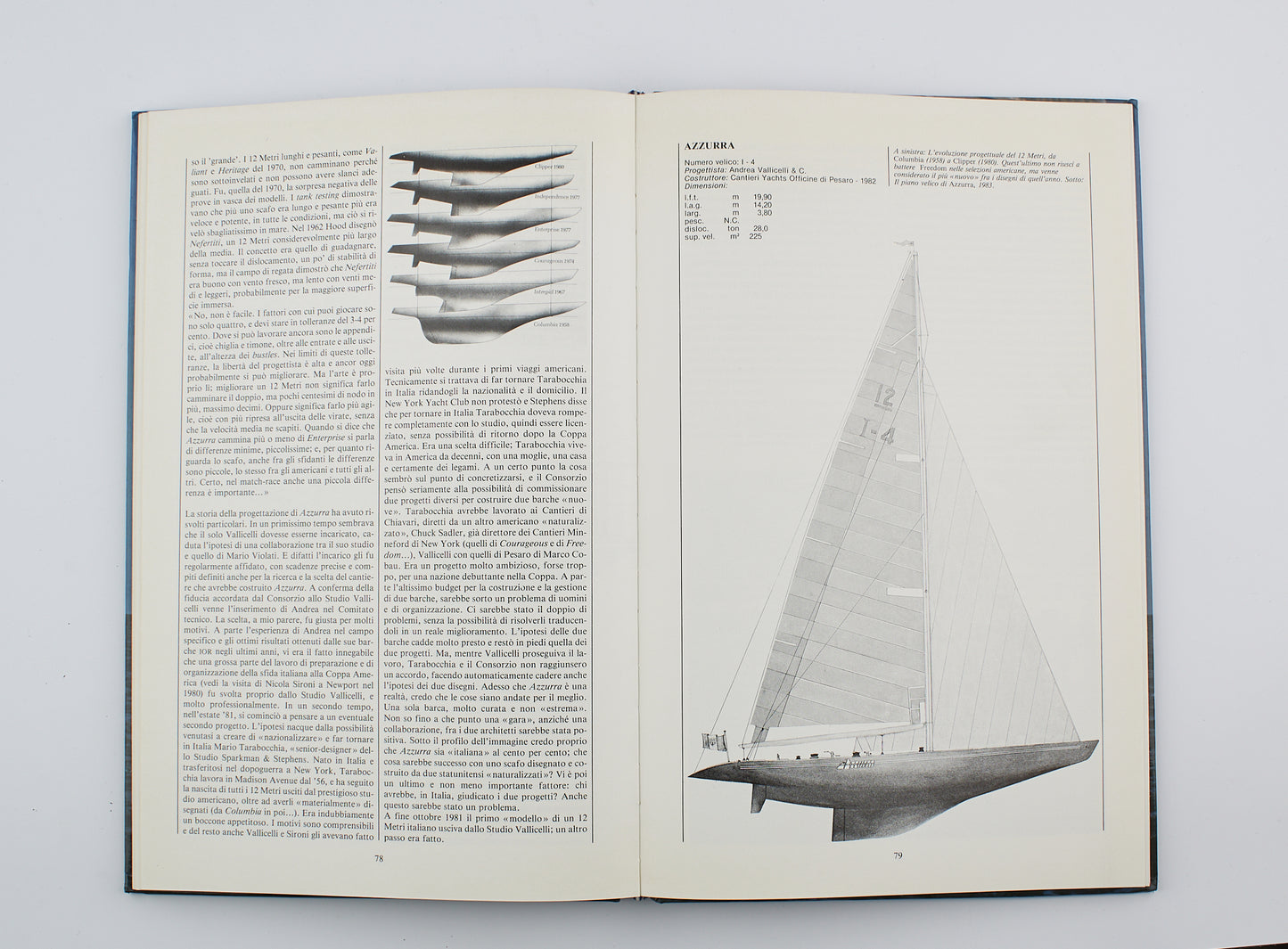 Jacopo Marchi - La Coppa America e la sfida italiana di "Azzurra" - 1° Ed. Longanesi & c. 1983 - Sport