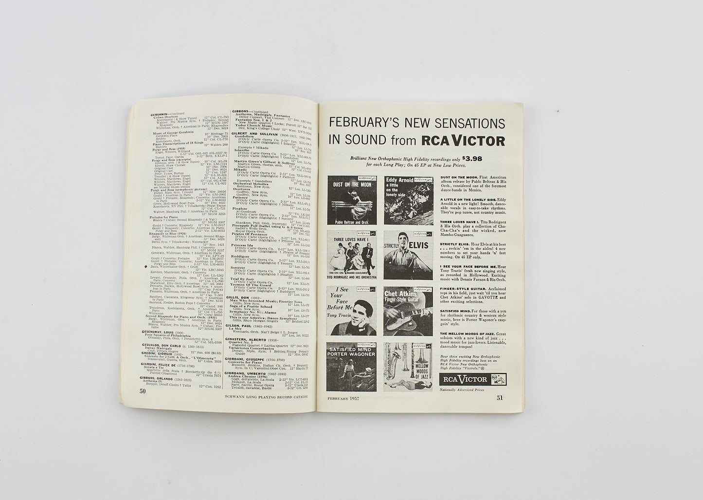 W. Schwann - Long playing record catalog vol.9 n.3 - 1957 - musica