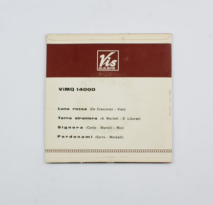 Claudio Villa - Luna rossa, Terra straniera, Signora, Perdonami - 1954 - 45 giri - Vis Radio - cantanti italiani