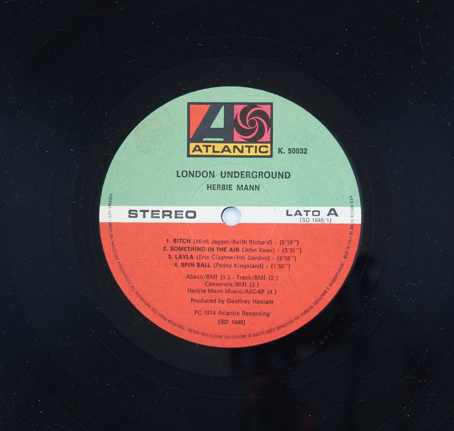 Herbie Mann - London Underground - 1974 - 33 Giri - 12" - JAZZ - POP