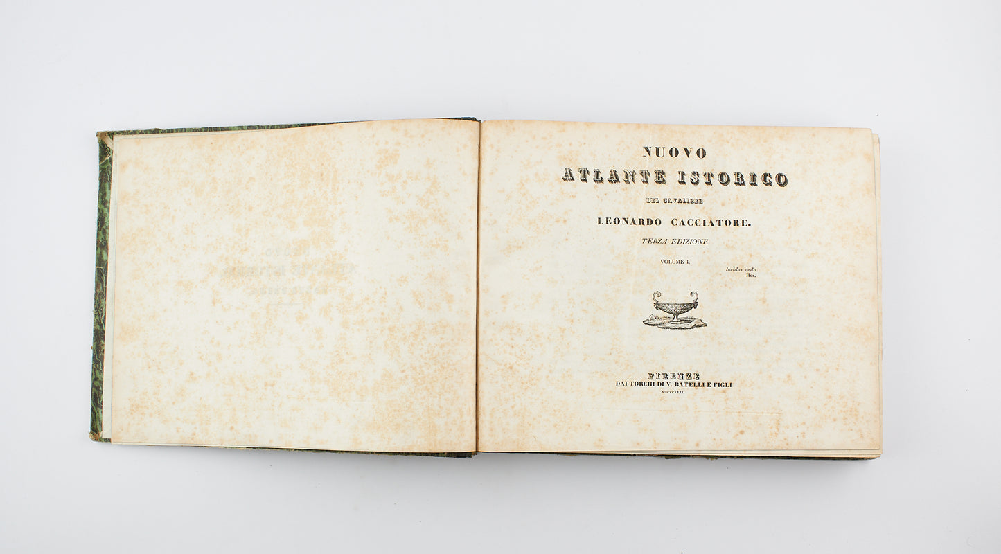 Leonardo Cacciatore - Nuovo Atlante Istorico (1° parte) - Ed. V. Batelli e figli - 1831 - storia antica
