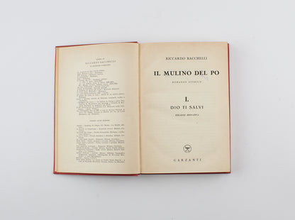Riccardo Bacchelli - Il mulino del Po, 3voll. - Ed. Definitiva Garzanti 1947 - narrativa