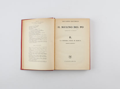 Riccardo Bacchelli - Il mulino del Po, 3voll. - Ed. Definitiva Garzanti 1947 - narrativa