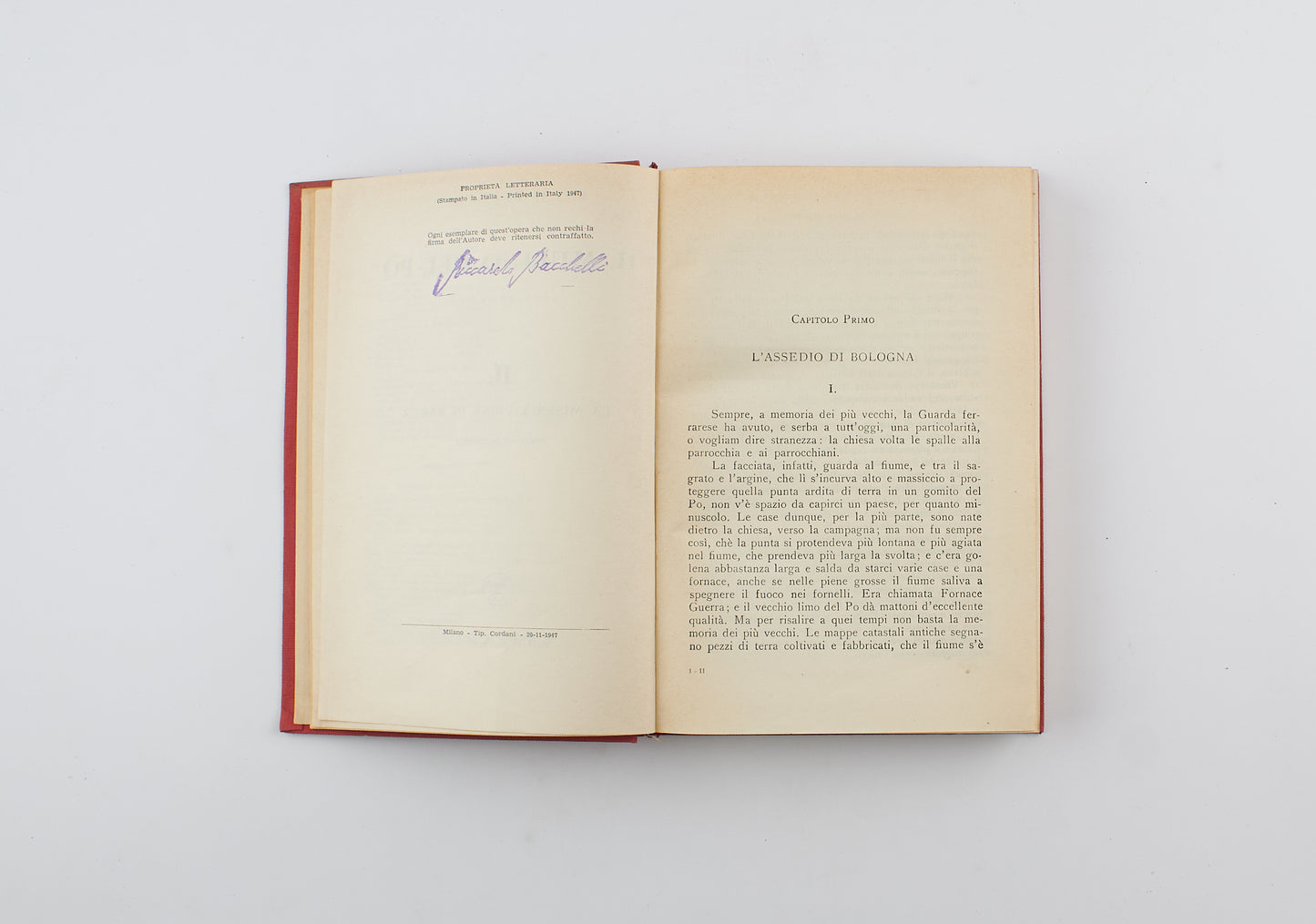 Riccardo Bacchelli - Il mulino del Po, 3voll. - Ed. Definitiva Garzanti 1947 - narrativa