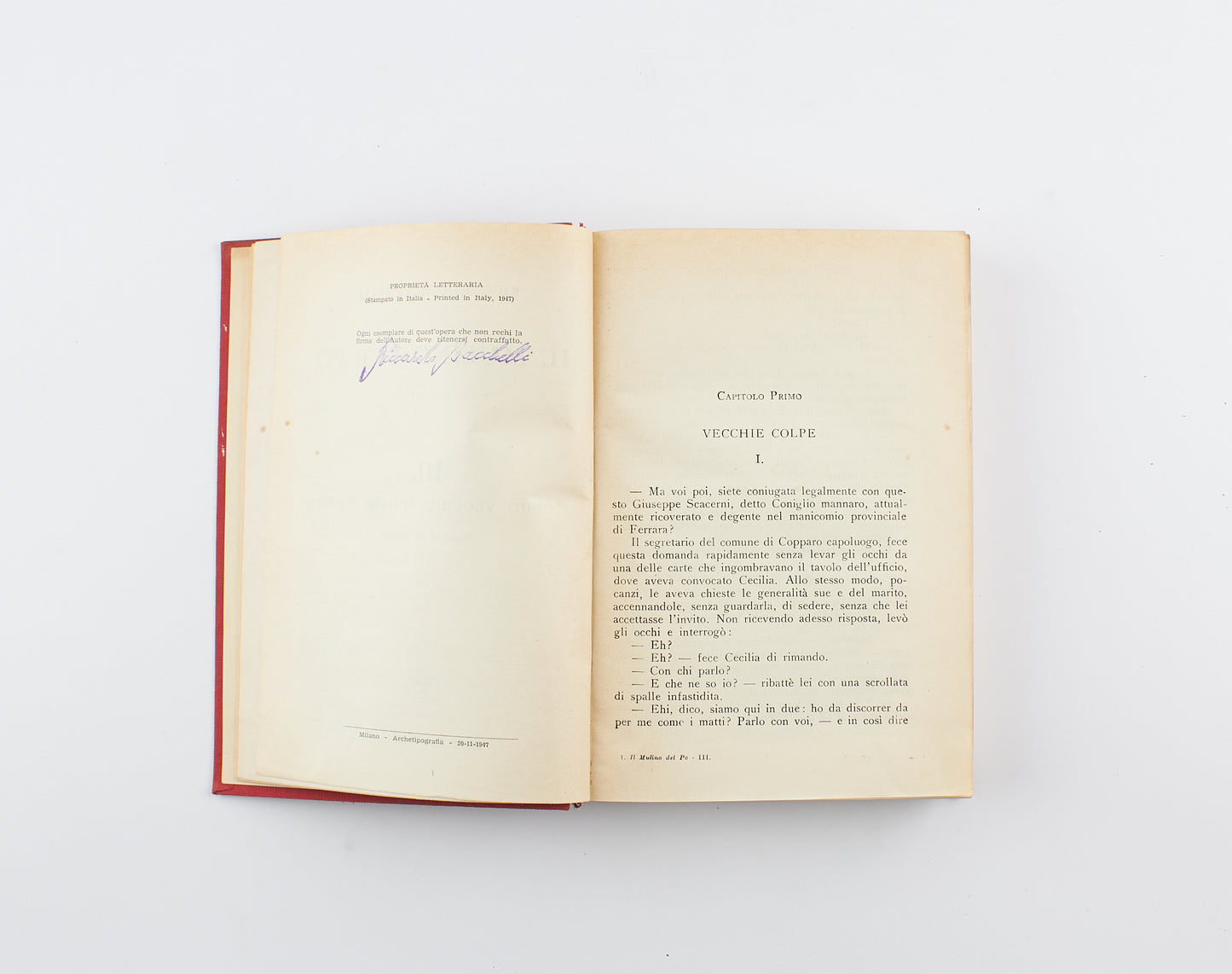 Riccardo Bacchelli - Il mulino del Po, 3voll. - Ed. Definitiva Garzanti 1947 - narrativa