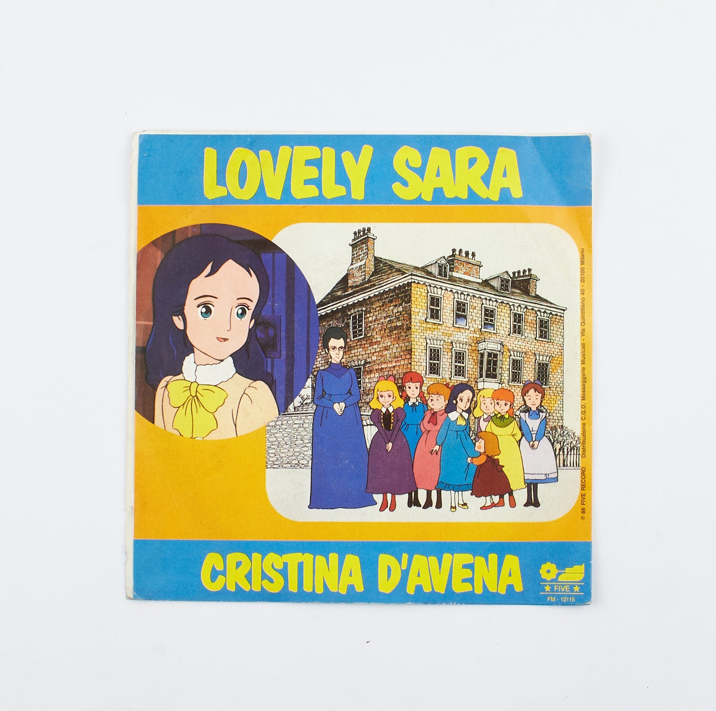 Cristina D'Avena - Mila e Shiro due cuori nella pallavolo - Five Records - 1986 - 45 giri - sigle e colonne sonore