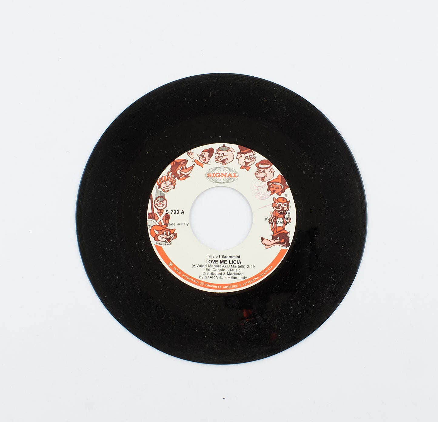 Tilly e i Sanremini - Love me Licia/Il mago di Oz - Signal - 1987 - 45 giri - sigle e colonne sonore