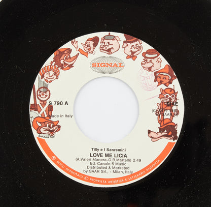 Tilly e i Sanremini - Love me Licia/Il mago di Oz - Signal - 1987 - 45 giri - sigle e colonne sonore