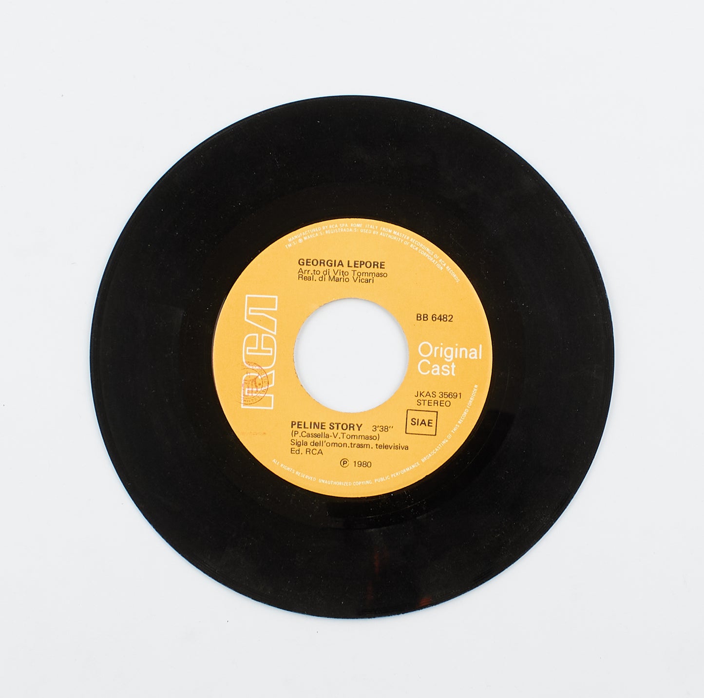 Georgia Lepore - Peline Story/Ciao, Lessie - RCA - 1979 - 45 giri - sigle
