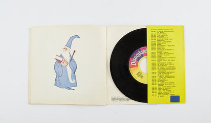 Walt Disney - La Spada nella roccia - Disneyland - 1973 - 45 giri - favole sonore per ragazzi