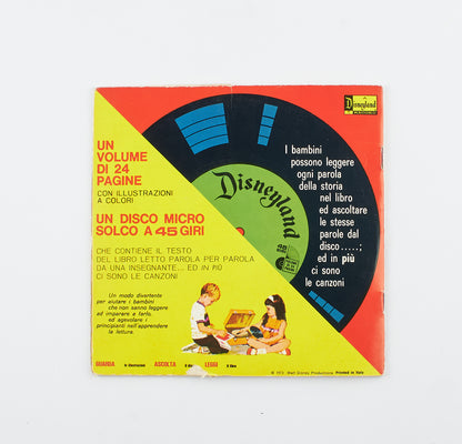 Walt Disney - La Spada nella roccia - Disneyland - 1973 - 45 giri - favole sonore per ragazzi