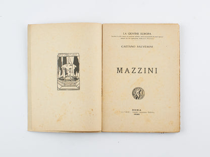 Gaetano Salvemini - Mazzini - Ed. La Voce Società An. Editrice 1920 - politica