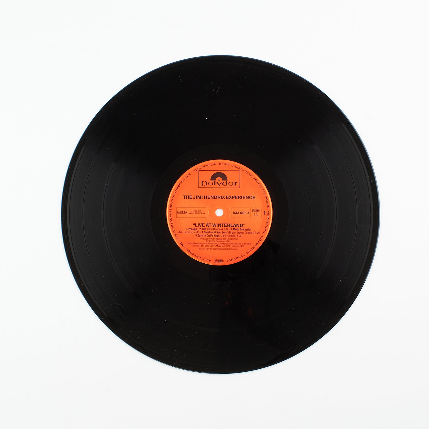 The Jimi Hendrix experience - Live at Winterland (2LP) - Polydor - 1987 - rock - 33 giri
