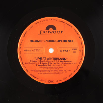 The Jimi Hendrix experience - Live at Winterland (2LP) - Polydor - 1987 - rock - 33 giri