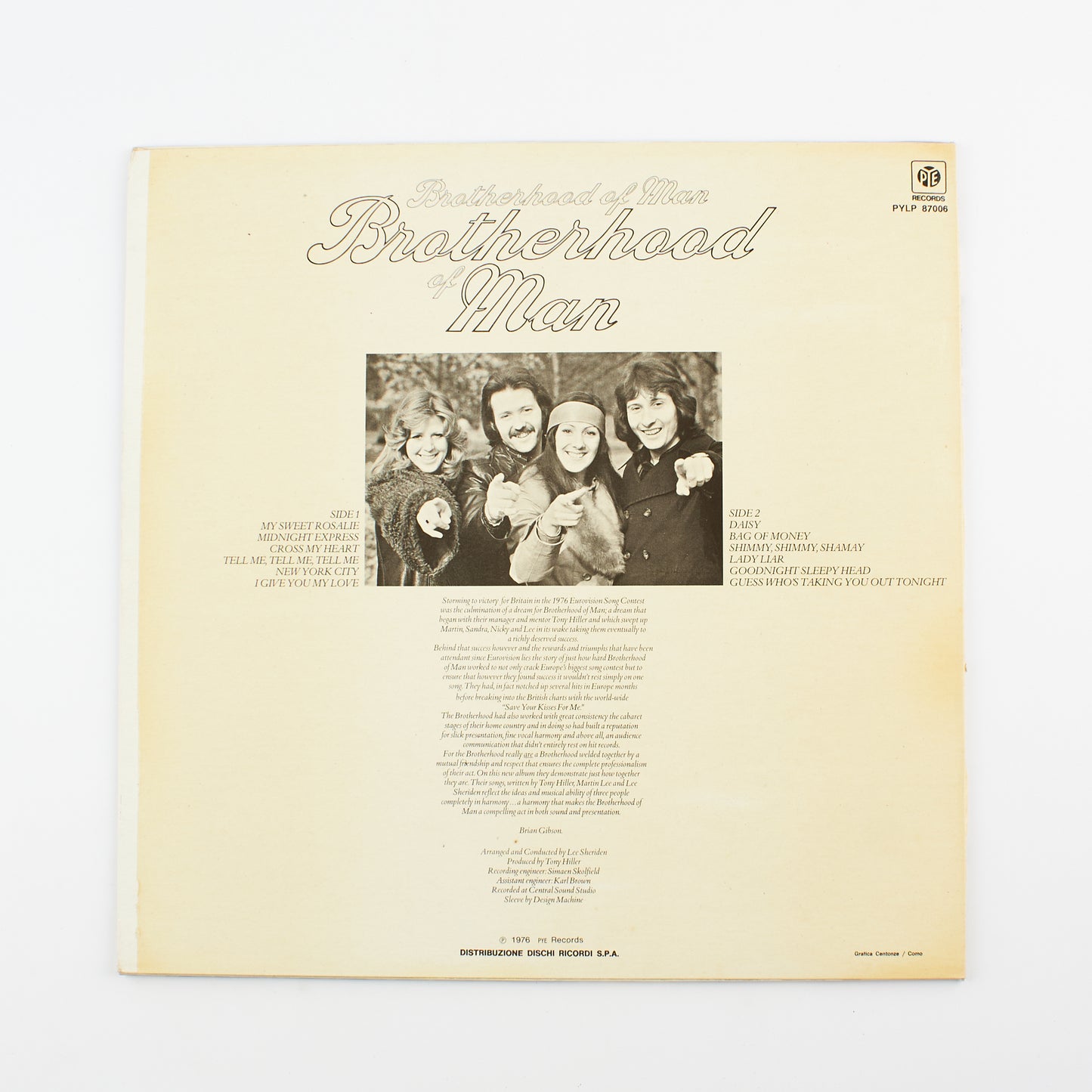 Brotherhood of man - Brotherhood of man - PYE Records - 1976 - Pop - 33 giri