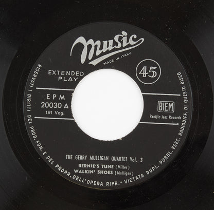 Gerry Mulligan Quartet - Quartet vol.3 - Music - 45 giri - jazz