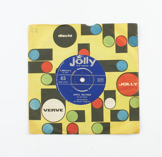 Anita Traversi - Nessuno/Tua - Jolly - 1959 - 45 giri - cantanti italiani