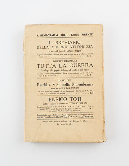 Tomaso Sillani - La vittoria dello spirito - 1^ Ed. R. Bemporad & F.° 1925 - politica