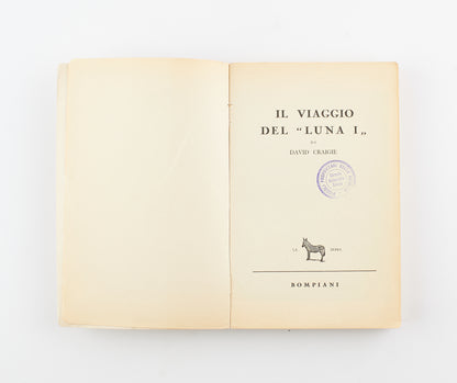 David Craigie - Viaggio del "Luna 1" - 1^ Ed. Bompiani 1954 - fantascienza