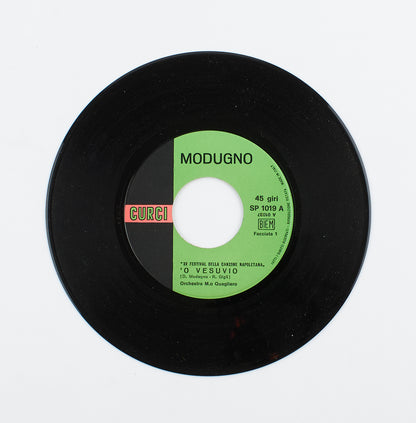 Domenico Modugno - 'O Vesuvio / Sona, sona, sona - Carosello - 1967 - 45 giri - cantautori italiani