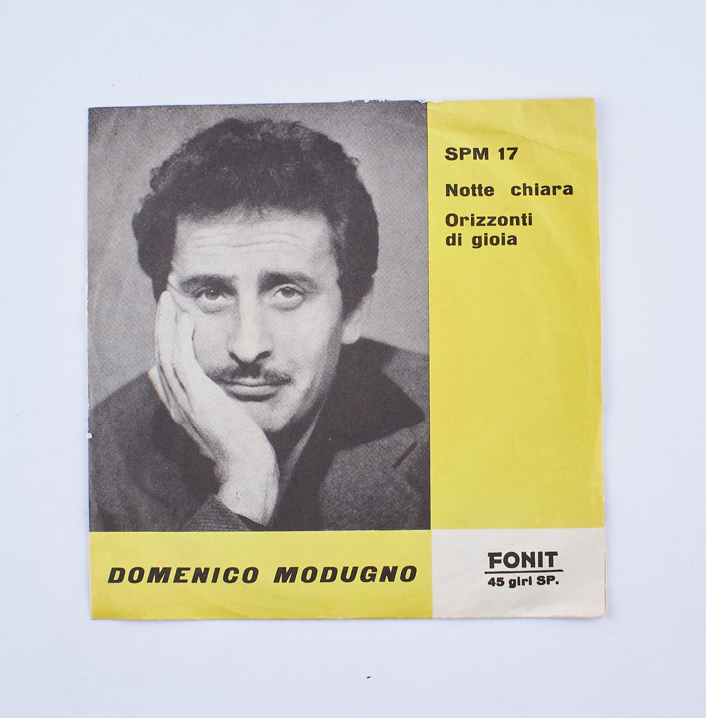 Domenico Modugno - Notte chiara / Orizzonti di gioia - Fonit - 1961 - 45 giri - cantautori italiani