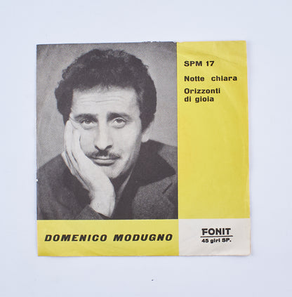 Domenico Modugno - Notte chiara / Orizzonti di gioia - Fonit - 1961 - 45 giri - cantautori italiani