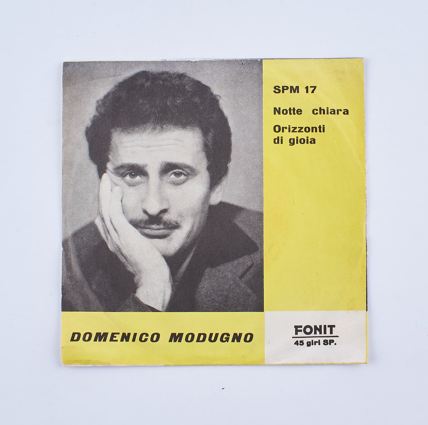 Domenico Modugno - Notte chiara / Orizzonti di gioia - Fonit - 1961 - 45 giri - cantautori italiani