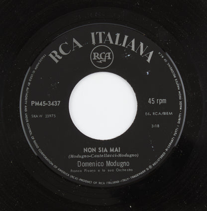Domenico Modugno - Meraviglioso / Non sia mai - Rca Italia - 1968 - 45 giri - cantautori italiani