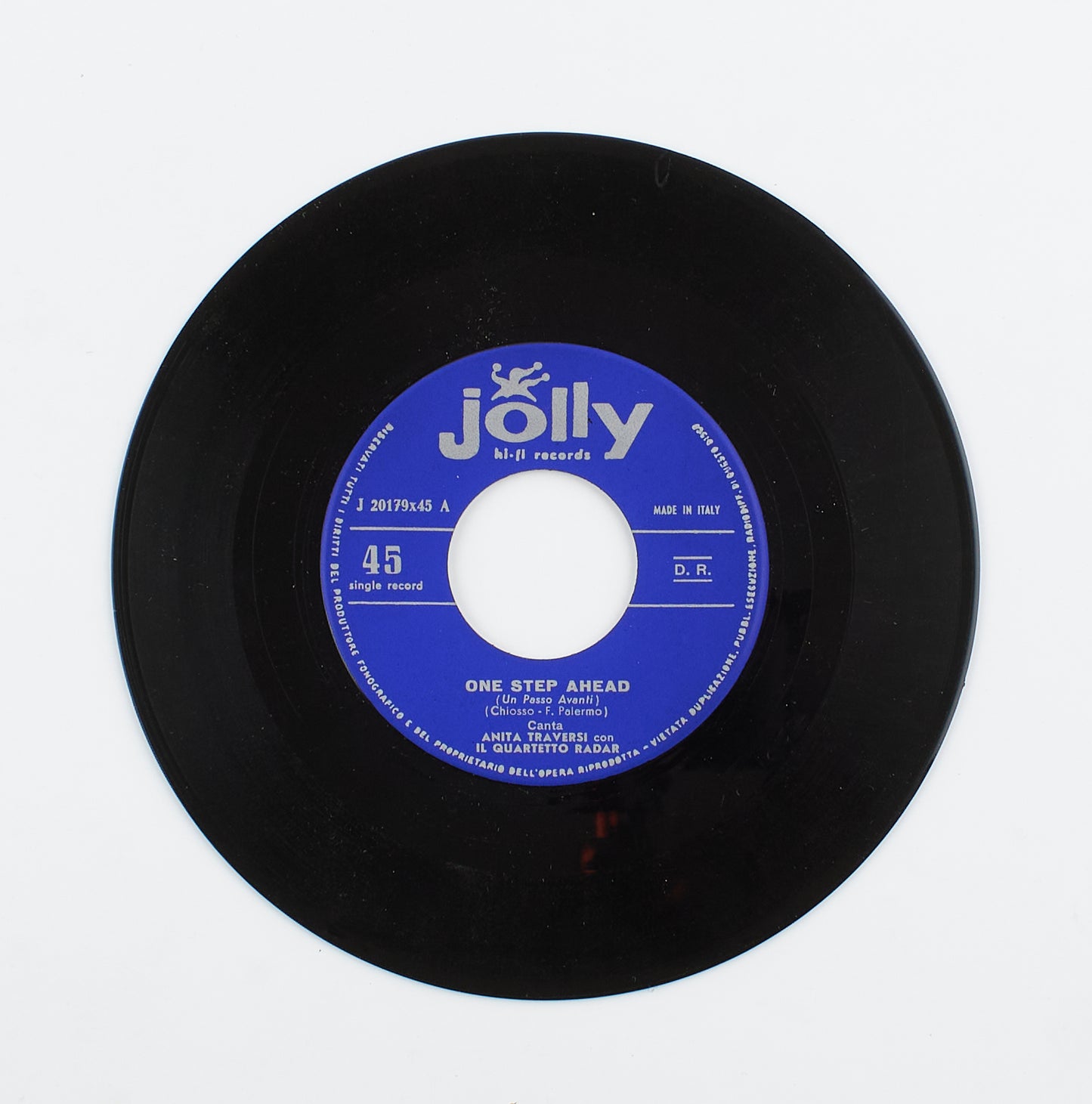 Anita Traversi - One step ahead - Jolly - 1962 - 45 giri - cantanti italiani