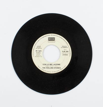 The Rolling Stones - Satisfaction / Con le mie lacrime - Decca - 1965, 1966 - 45 giri - rock