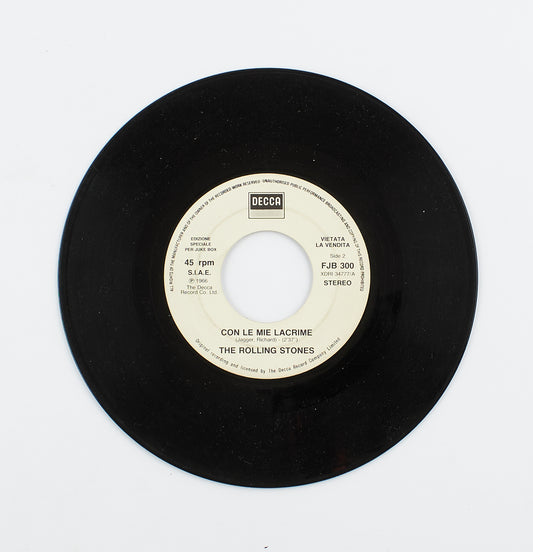 The Rolling Stones - Satisfaction / Con le mie lacrime - Decca - 1965, 1966 - 45 giri - rock