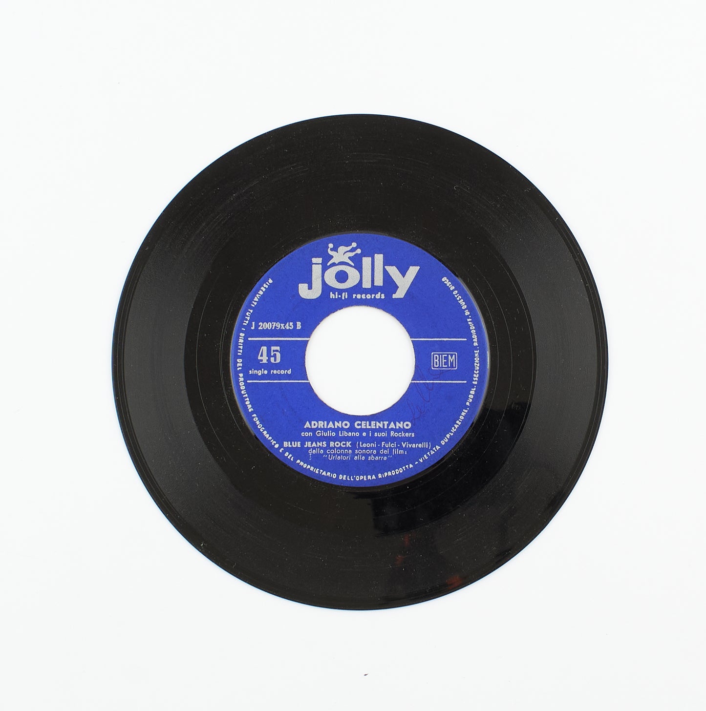 Adriano Celentano - Nikita rock / Blue Jeans rock - Jolly - 1960 - 45 giri - cantanti italiani
